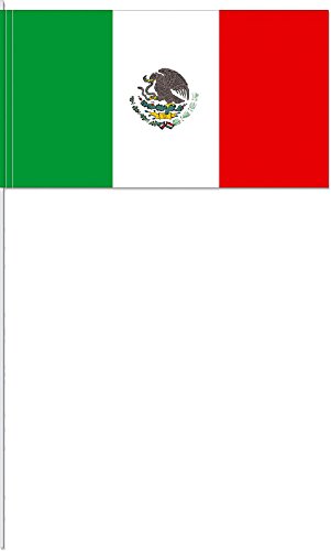 10 Fähnchen * MEXIKO * als Deko für Mottoparty oder Länder-Party // Mixico Mittelamerika Flaggen Fahnen Papierfahnen flag von DH-Konzept