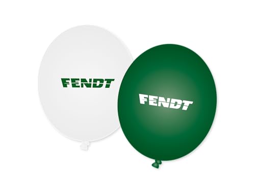 8 Luftballons * FENDT TRAKTOR * als Deko für Kinderparty und Kindergeburtstag | Bauernhof Trecker Farm Landwirtschaft Ballons Balloons Ballondeko Kinder Party Set von DH-Konzept