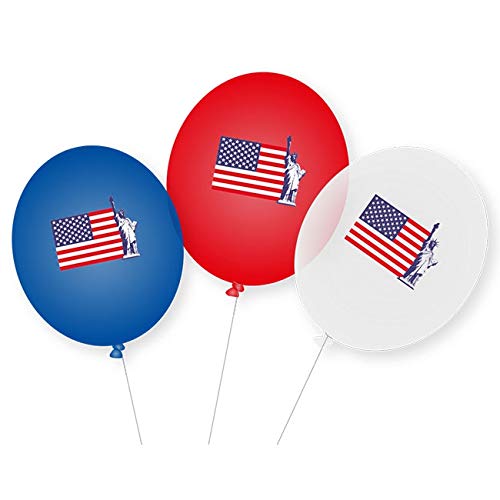 Luftballons "United States of America" 9er Pack von DH-Konzept