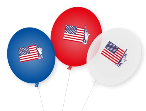 Luftballons "United States of America" 9er Pack, ⌀28cm Luftballons "United States of America" 9er Pack, ⌀28cm von DH-Konzept