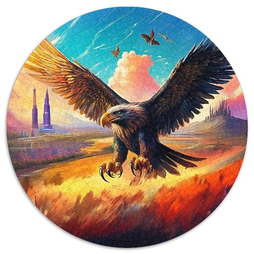 Adler Puzzle 1000-teilige Schwer Puzzle Spielzeug Lernspiel Impossible Herausforderung Spielzeug Für Erwachsene Und Kinder in Bewährter 1000pcs (67.5x67.5cm) von DHBANEIOK