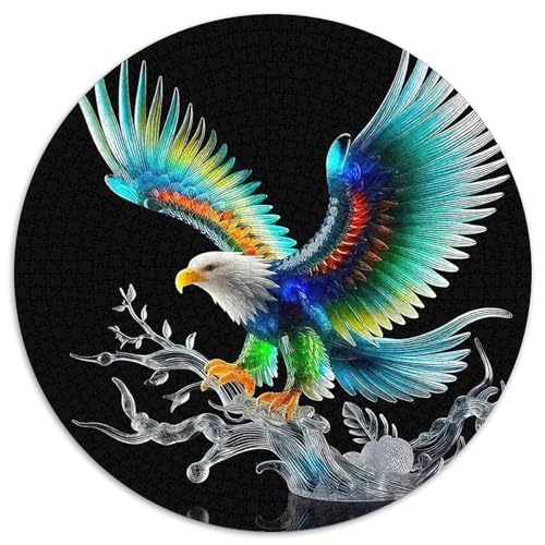 Adler Puzzle 1000-teilige Schwer Puzzle Spielzeug Lernspiel Impossible Herausforderungsspielzeug Für Erwachsene Und Kinder Ab 14 Jahren 1000pcs (67.5x67.5cm) von DHBANEIOK