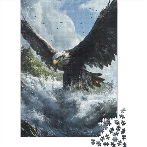 Adler Puzzles 1000 Teile Schwer Puzzle Spielzeug Lernspiel Impossible Herausforderungsspielzeug Für Erwachsene Kinder 1000pcs (75x50cm) von DHBANEIOK
