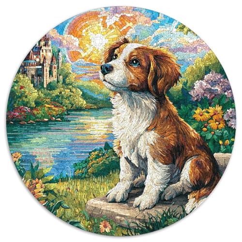 Airedale Terrier Puzzle 1000 Teile Schwer Puzzle Spielzeug Lernspiel Impossible Herausforderungsspielzeug Für Erwachsene Kinder 1000pcs (67.5x67.5cm) von DHBANEIOK