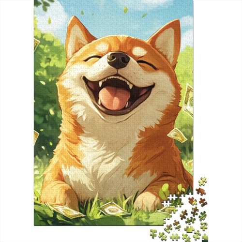 Akita-Hund Puzzle 1000 Teile Schwer Puzzle Spielzeug Lernspiel Impossible Herausforderungsspielzeug Für Erwachsene Und Kinder Ab 14 Jahren 1000pcs (75x50cm) von DHBANEIOK