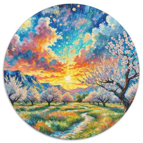 Aprikosenblüte Puzzle 1000 Teile Schwer Puzzle Spielzeug Lernspiel Impossible Herausforderung Spielzeug Für Erwachsene Und Kinder in Bewährter 1000pcs (67.5x67.5cm) von DHBANEIOK