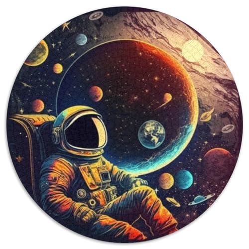 Astronaut Puzzle 1000 Teile Schwer Puzzle Spielzeug Lernspiel Impossible Herausforderung Spielzeug Für Erwachsene Kinder 1000pcs (67.5x67.5cm) von DHBANEIOK