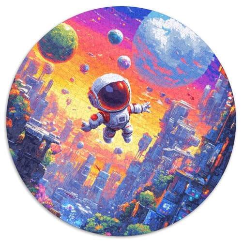 Astronaut Puzzle 1000 Teile Schwer Puzzle Spielzeug Pädagogisches Spiel Impossible Herausforderungsspielzeug Für Erwachsene Kinder 1000pcs (67.5x67.5cm) von DHBANEIOK
