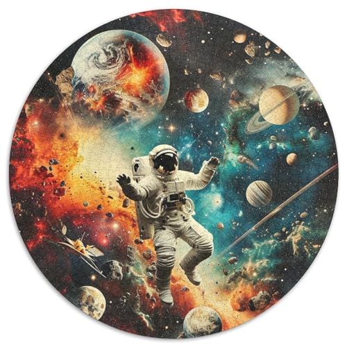 Astronaut Puzzle 1000-teilige Schwer Puzzle Spielzeug Pädagogisches Spiel Impossible Herausforderung Spielzeug Für Erwachsene Kinder 1000pcs (67.5x67.5cm) von DHBANEIOK