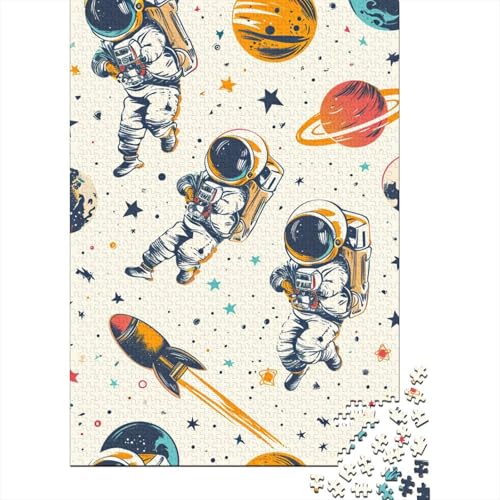 Astronaut Puzzles 1000 Teile Schwer Puzzle Spielzeug Lernspiel Impossible Herausforderung Spielzeug Für Erwachsene Kinder 1000pcs (75x50cm) von DHBANEIOK