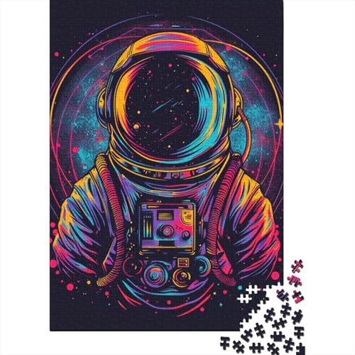 Astronaut Puzzles 1000 Teile Schwer Puzzle Spielzeug Lernspiel Impossible Herausforderungsspielzeug Für Erwachsene Kinder 1000pcs (75x50cm) von DHBANEIOK