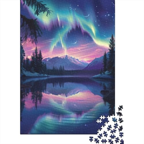 Aurora Puzzle 1000-teilige Schwer Puzzle Spielzeug Lernspiel Impossible Herausforderungsspielzeug Für Erwachsene Und Kinder in Bewährter 1000pcs (75x50cm) von DHBANEIOK