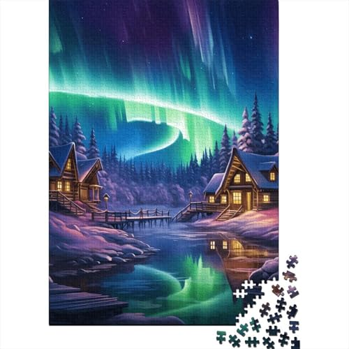 Aurora Puzzles 1000 Teile Schwer Puzzle Spielzeug Lernspiel Impossible Herausforderungsspielzeug Für Erwachsene Und Kinder in Bewährter 1000pcs (75x50cm) von DHBANEIOK