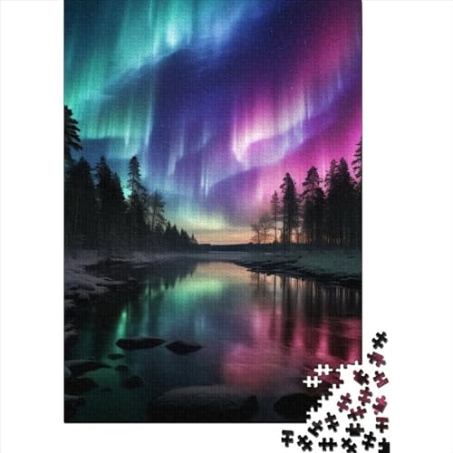 Aurora Puzzles 1000 Teile Schwer Puzzle Spielzeug Lernspiel Impossible Herausforderungsspielzeug Für Erwachsene Und Kinder in Bewährter 1000pcs (75x50cm) von DHBANEIOK