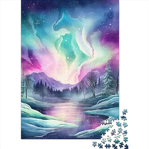 Aurora Puzzles 1000 Teile Schwer Puzzle Spielzeug Pädagogisches Spiel Impossible Herausforderungsspielzeug Für Erwachsene Und Kinder Ab 12 Jahren 1000pcs (75x50cm) von DHBANEIOK