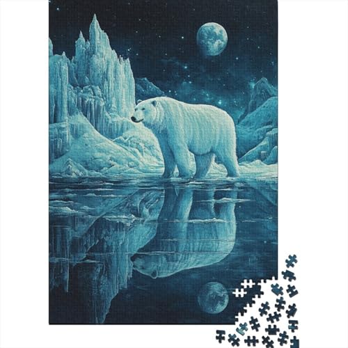 Bär Puzzles 1000-teilige Schwer Puzzle Spielzeug Lernspiel Impossible Herausforderungsspielzeug Für Erwachsene Kinder 1000pcs (75x50cm) von DHBANEIOK