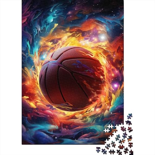 Basketball Puzzle 1000 Teile Schwer Puzzle Spielzeug Pädagogisches Spiel Impossible Herausforderungsspielzeug Für Erwachsene Kinder 1000pcs (75x50cm) von DHBANEIOK