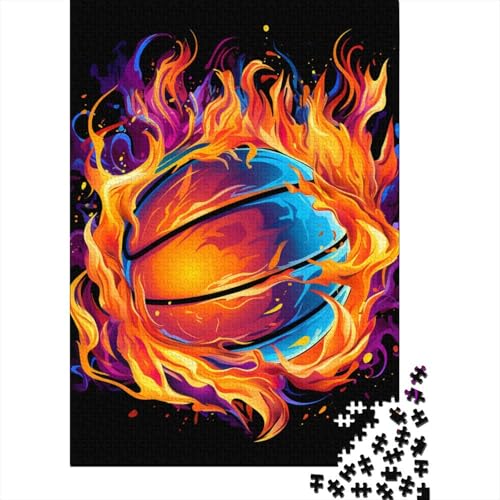 Basketball Puzzle 1000-teilige Schwer Puzzle Spielzeug Lernspiel Impossible Herausforderungsspielzeug Für Erwachsene Und Kinder Ab 14 Jahren 1000pcs (75x50cm) von DHBANEIOK