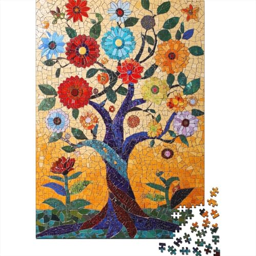 Baum des Lebens Puzzle 1000 Teile Schwer Puzzle Spielzeug Lernspiel Impossible Herausforderung Spielzeug Für Erwachsene Und Kinder Ab 14 Jahren 1000pcs (75x50cm) von DHBANEIOK