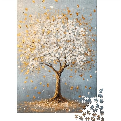 Baum des Lebens Puzzle 1000 Teile Schwer Puzzle Spielzeug Lernspiel Impossible Herausforderung Spielzeug Für Erwachsene Und Kinder in Bewährter 1000pcs (75x50cm) von DHBANEIOK
