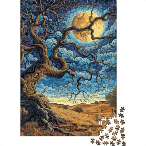 Baum des Lebens Puzzle 1000-teilige Schwer Puzzle Spielzeug Lernspiel Impossible Herausforderung Spielzeug Für Erwachsene Kinder 1000pcs (75x50cm) von DHBANEIOK