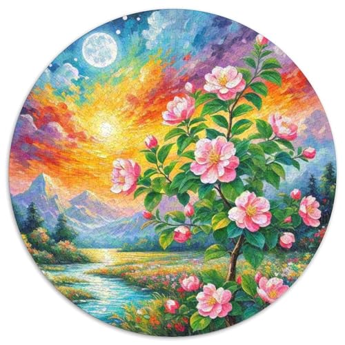 Begonia Blume Puzzles 1000 Teile Schwer Puzzle Spielzeug Lernspiel Impossible Herausforderungsspielzeug Für Erwachsene Kinder 1000pcs (67.5x67.5cm) von DHBANEIOK