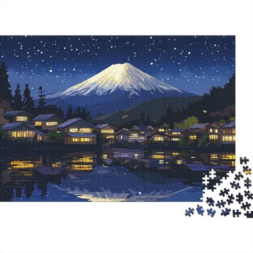 Berg Fuji Puzzle 1000 Teile Schwer Puzzle Spielzeug Pädagogisches Spiel Impossible Herausforderungsspielzeug Für Erwachsene Und Kinder Ab 14 Jahren 1000pcs (75x50cm) von DHBANEIOK