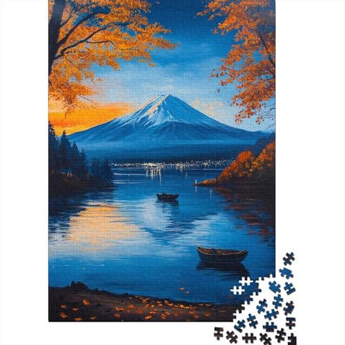 Berg Fuji Puzzle 1000-teilige Schwer Puzzle Spielzeug Pädagogisches Spiel Impossible Herausforderung Spielzeug Für Erwachsene Und Kinder Ab 14 Jahren 1000pcs (75x50cm) von DHBANEIOK