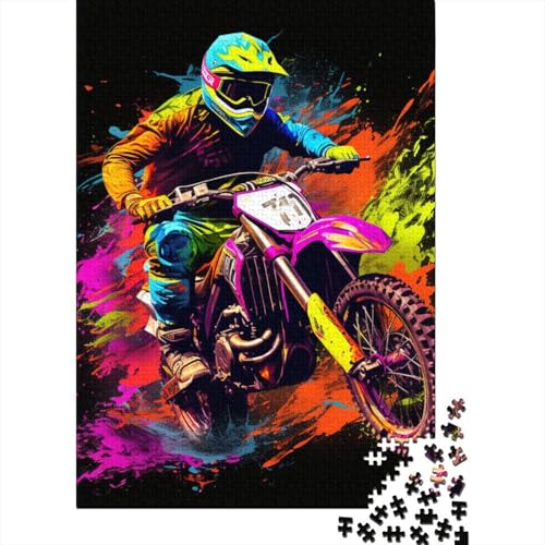 Berg Motorrad Puzzle 1000 Teile Schwer Puzzle Spielzeug Lernspiel Impossible Herausforderungsspielzeug Für Erwachsene Und Kinder Ab 14 Jahren 1000pcs (75x50cm) von DHBANEIOK