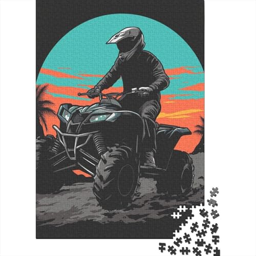 Berg Motorrad Puzzle 1000-teilige Schwer Puzzle Spielzeug Lernspiel Impossible Herausforderungsspielzeug Für Erwachsene Und Kinder Ab 14 Jahren 1000pcs (75x50cm) von DHBANEIOK