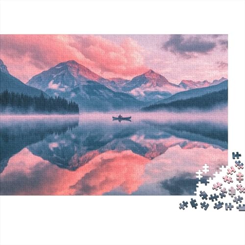 Berg Puzzles 1000 Teile Schwer Puzzle Spielzeug Pädagogisches Spiel Impossible Herausforderung Spielzeug Für Erwachsene Kinder 1000pcs (75x50cm) von DHBANEIOK