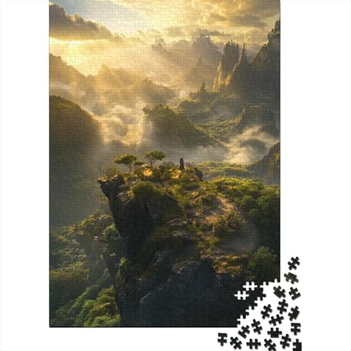 Berg Puzzles 1000 Teile Schwer Puzzle Spielzeug Pädagogisches Spiel Impossible Herausforderungsspielzeug Für Erwachsene Und Kinder in Bewährter 1000pcs (75x50cm) von DHBANEIOK
