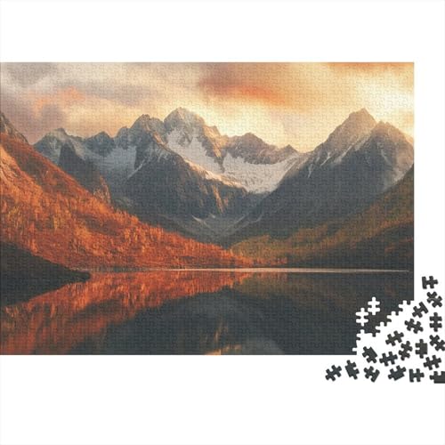 Berg Range Puzzle 1000 Teile Schwer Puzzle Spielzeug Lernspiel Impossible Herausforderung Spielzeug Für Erwachsene Und Kinder Ab 12 Jahren 1000pcs (75x50cm) von DHBANEIOK