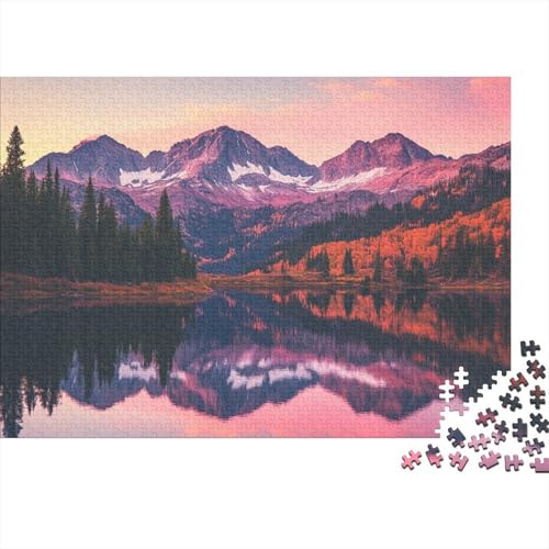 Berg Range Puzzle 1000-teilige Schwer Puzzle Spielzeug Pädagogisches Spiel Impossible Herausforderungsspielzeug Für Erwachsene Und Kinder Ab 12 Jahren 1000pcs (75x50cm) von DHBANEIOK