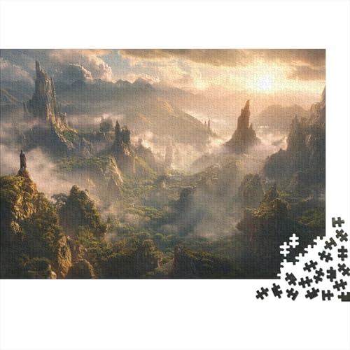 Berg Range Puzzles 1000 Teile Schwer Puzzle Spielzeug Lernspiel Impossible Herausforderungsspielzeug Für Erwachsene Und Kinder Ab 12 Jahren 1000pcs (75x50cm) von DHBANEIOK