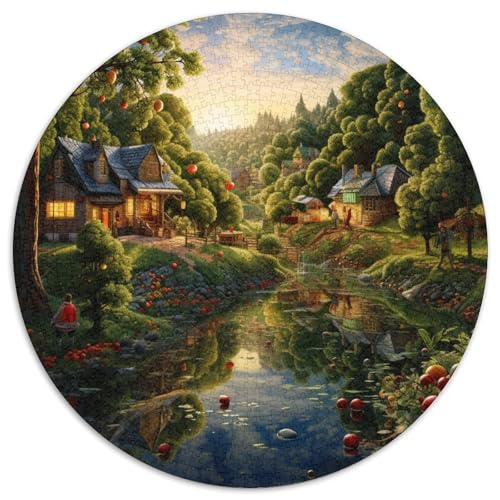 Berghütte Puzzle 1000 Teile Schwer Puzzle Spielzeug Pädagogisches Spiel Impossible Herausforderungsspielzeug Für Erwachsene Kinder 1000pcs (67.5x67.5cm) von DHBANEIOK