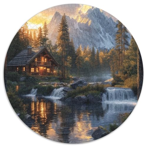 Berghütte Puzzle 1000-teilige Schwer Puzzle Spielzeug Lernspiel Impossible Herausforderung Spielzeug Für Erwachsene Und Kinder Ab 14 Jahren 1000pcs (67.5x67.5cm) von DHBANEIOK