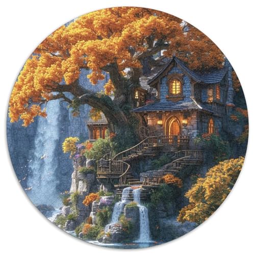 Berghütte Puzzles 1000 Teile Schwer Puzzle Spielzeug Lernspiel Impossible Herausforderung Spielzeug Für Erwachsene Kinder 1000pcs (67.5x67.5cm) von DHBANEIOK