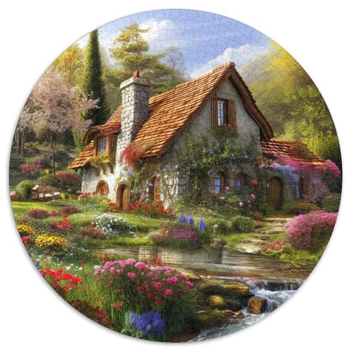 Berghütte Puzzles 1000 Teile Schwer Puzzle Spielzeug Lernspiel Impossible Herausforderungsspielzeug Für Erwachsene Und Kinder Ab 12 Jahren 1000pcs (67.5x67.5cm) von DHBANEIOK