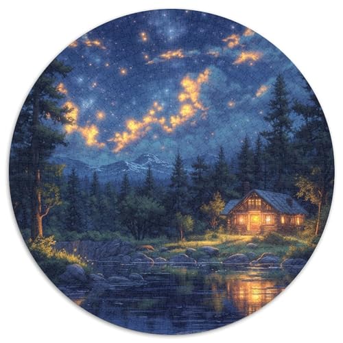 Berghütte Puzzles 1000 Teile Schwer Puzzle Spielzeug Pädagogisches Spiel Impossible Herausforderungsspielzeug Für Erwachsene Kinder 1000pcs (67.5x67.5cm) von DHBANEIOK