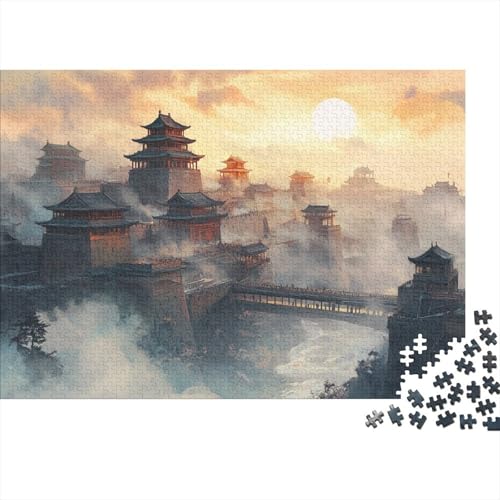 Bergkette Puzzles 1000 Teile Schwer Puzzle Spielzeug Pädagogisches Spiel Impossible Herausforderungsspielzeug Für Erwachsene Kinder 1000pcs (75x50cm) von DHBANEIOK