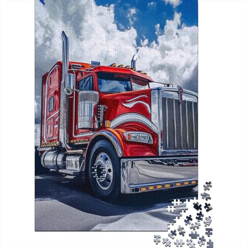 Big Truck 1000 Stück Puzzles Für Erwachsene Stress Abbauen Familien-Puzzlespiel 1000-teiliges Puzzle Lernspiel Spielzeug Geschenk Puzzel 1000pcs (75x50cm) von DHBANEIOK