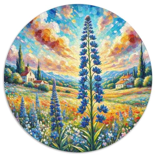 Blaue Schneeflocke Puzzle 1000 Teile Schwer Puzzle Spielzeug Pädagogisches Spiel Impossible Herausforderung Spielzeug Für Erwachsene Kinder 1000pcs (67.5x67.5cm) von DHBANEIOK