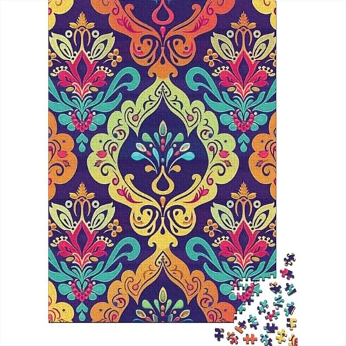 Blume Puzzles 1000 Teile Schwer Puzzle Spielzeug Lernspiel Impossible Herausforderungsspielzeug Für Erwachsene Kinder 1000pcs (75x50cm) von DHBANEIOK