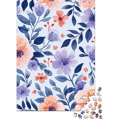 Blume Puzzles 1000 Teile Schwer Puzzle Spielzeug Lernspiel Impossible Herausforderungsspielzeug Für Erwachsene Und Kinder Ab 12 Jahren 1000pcs (75x50cm) von DHBANEIOK