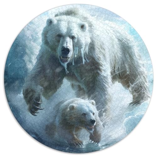 Braun Bär Puzzle 1000 Teile Schwer Puzzle Spielzeug Lernspiel Impossible Herausforderung Spielzeug Für Erwachsene Und Kinder Ab 12 Jahren 1000pcs (67.5x67.5cm) von DHBANEIOK