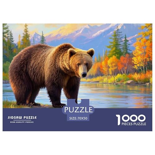 Braun Bär Puzzles 1000 Teile Schwer Puzzle Spielzeug Pädagogisches Spiel Impossible Herausforderungsspielzeug Für Erwachsene Und Kinder Ab 12 Jahren 70x50cm/1000pcs Braun Bär Puzzles 1000 Teile Schwer Puzzle Spielzeug Pädagogisches Spiel Impossible Herausforderungsspielzeug Für Erwachsene Und Kinder Ab 12 Jahren 70x50cm/1000pcs von DHBANEIOK