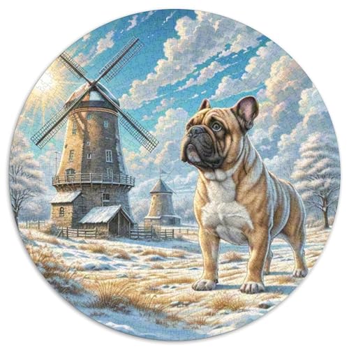 Bullmastiff Puzzle 1000-teilige Schwer Puzzle Spielzeug Lernspiel Impossible Herausforderungsspielzeug Für Erwachsene Und Kinder Ab 14 Jahren 1000pcs (67.5x67.5cm) von DHBANEIOK