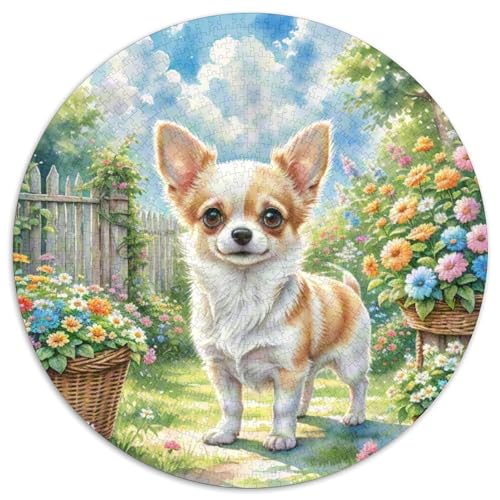 Chihuahua Puzzles 1000 Teile Schwer Puzzle Spielzeug Lernspiel Impossible Herausforderung Spielzeug Für Erwachsene Kinder 1000pcs (67.5x67.5cm) von DHBANEIOK