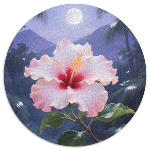 Chinesischer Hibiscus Puzzle 1000 Teile Schwer Puzzle Spielzeug Pädagogisches Spiel Impossible Herausforderungsspielzeug Für Erwachsene Und Kinder in Bewährter 1000pcs (67.5x67.5cm) von DHBANEIOK